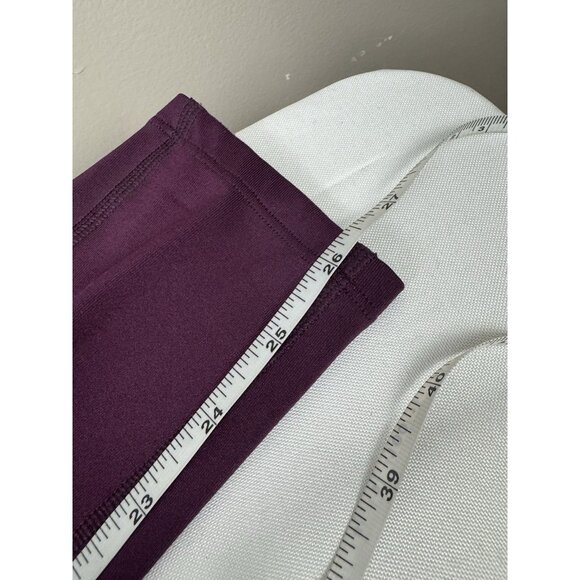 Free People FP Movement Purple plum eggplant Leggings Ribbed Mesh Detail medium - Picture 7 of 7